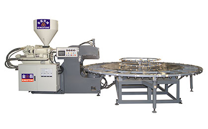 全自動圓盤式PP中底成型制鞋機JL-268A